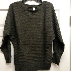J. Crew crew neck olive green sweater